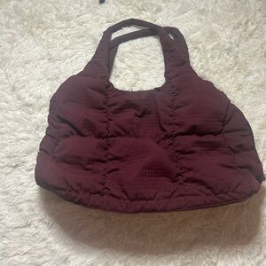 Danskin Burgundy Quilted Tote